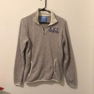 Kappa kappa gamma oatmeal quarter zip M
